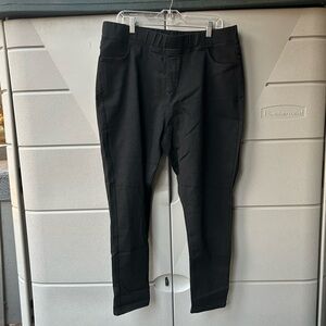 Women's Plus Size Black Jeggings, Comfort Fit